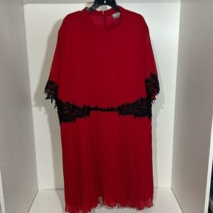Red and Black ASOS Dress